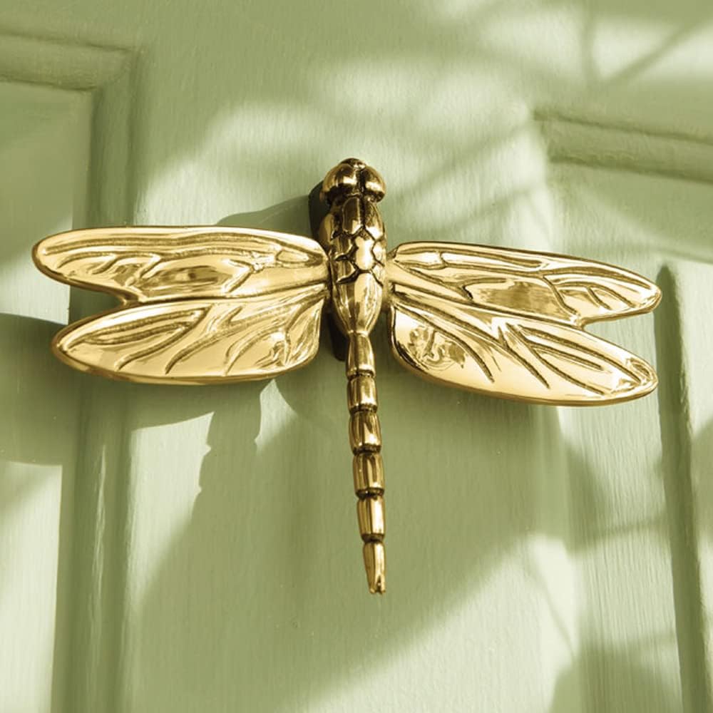 Dragonfly Door Knocker - Brass (Standard Size)