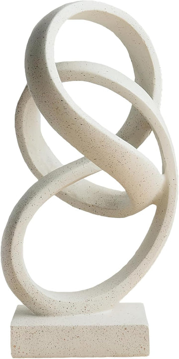 10" Modern Abstract Ribbon Decorative Sculpture, Knot Sculptures,Home Decor,Coffee Table Statues,Dining Living Room