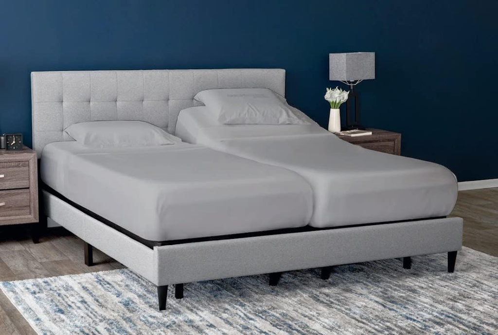 1000 Thread Count 100% Egyptian Cotton 5Pcs Split Sheets Set for Adjustable Beds, Fits Mattress 16" Inch Deep Pocket