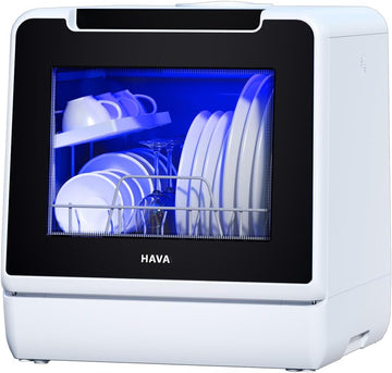 Countertop Dishwasher, 8 Wash Programs NEW Upgraded Model Portable Dishwasher with Child Lock & Dela