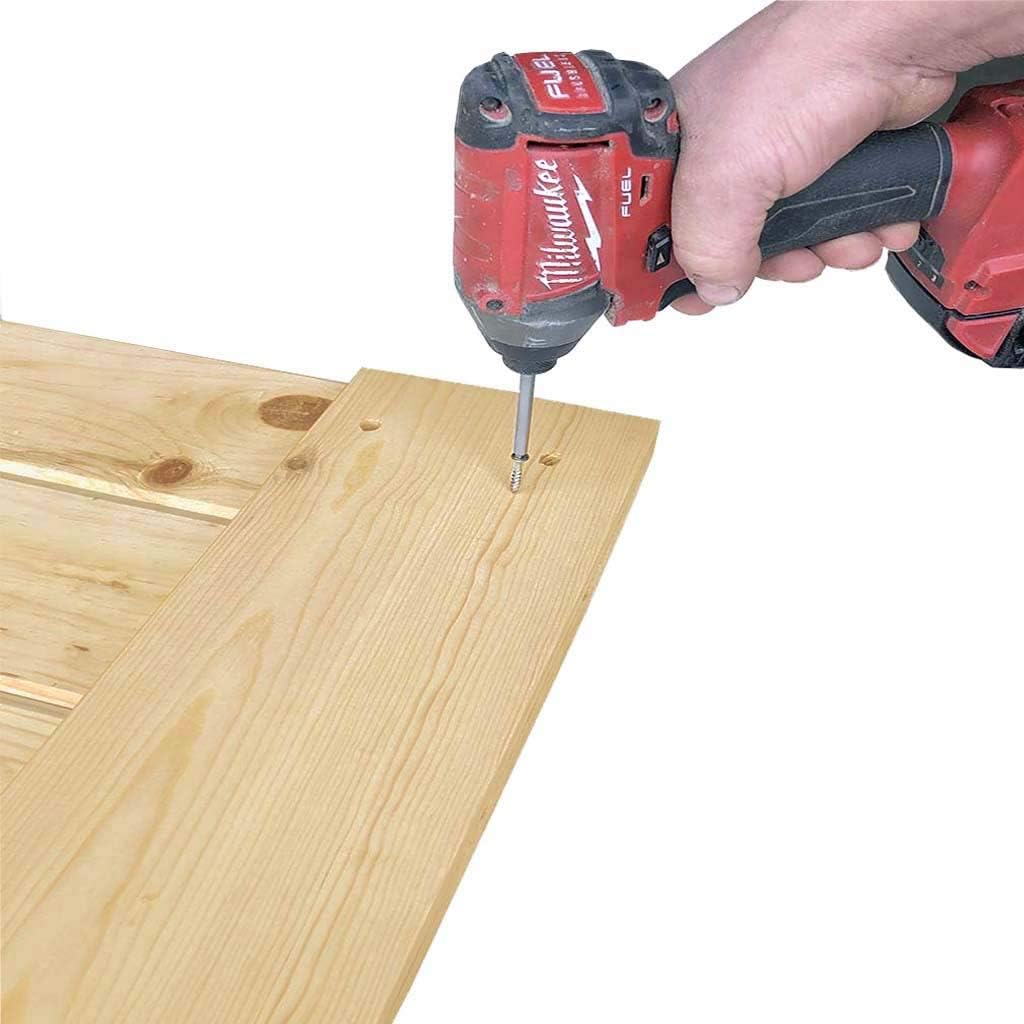 K-Bar Solid Pine Core Unfinished Interior Barn Door Slab DIY Kit 83.5 in. x 36 in.