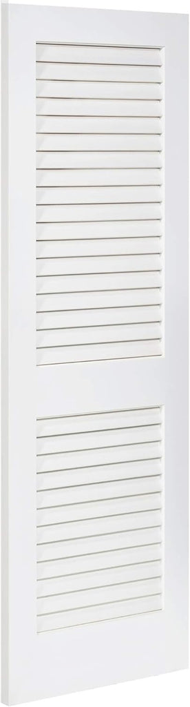 Louver-Louver Plantation Interior Door Slab, White (80x18)