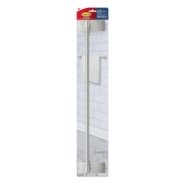 Bath Towel Bar, Satin Nickel, 1 Towel Bar, 4 Strips