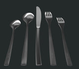 Modern Sleek Silverware Set - 18/10 Stainless Steel Flatware Set for Elegant Dining - Dishwasher Safe Cutlery Set