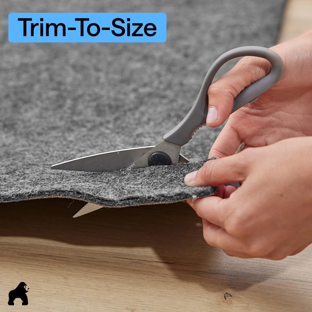 Felt Rug Pad for Hardwood Floors with Rubber Backing, 2x8 FT - Set of 16