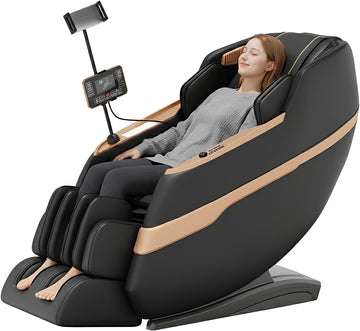 Massage Chair Full Body, Zero Gravity Massage Recliner with 12 Fixed Casters, Full Body Airbag Massage, Waist and Leg