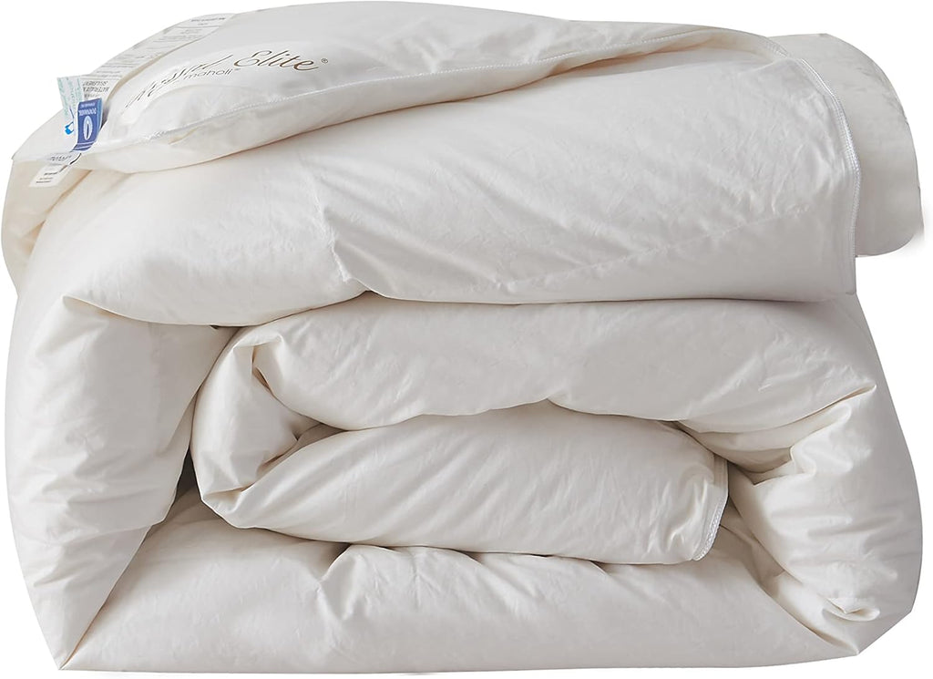 Royal Elite-Canadian Down Comforter - Made in Canada White Down Duvet Insert with Corner Tabs - RDS Certified White