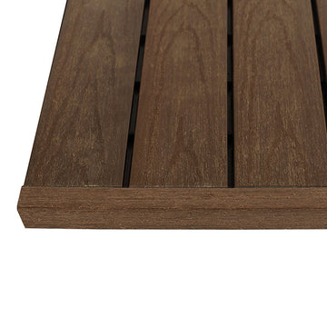 1 in. x 1 ft. Quick Deck Composite Deck Tile Straight Trim (4-Pieces/Box) (Brazilian Ipe)