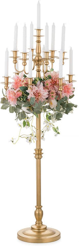 Candelabra Candle Holderches Gold Candle Holders for Candlesticks Wedding Centerpiece Table Decorations