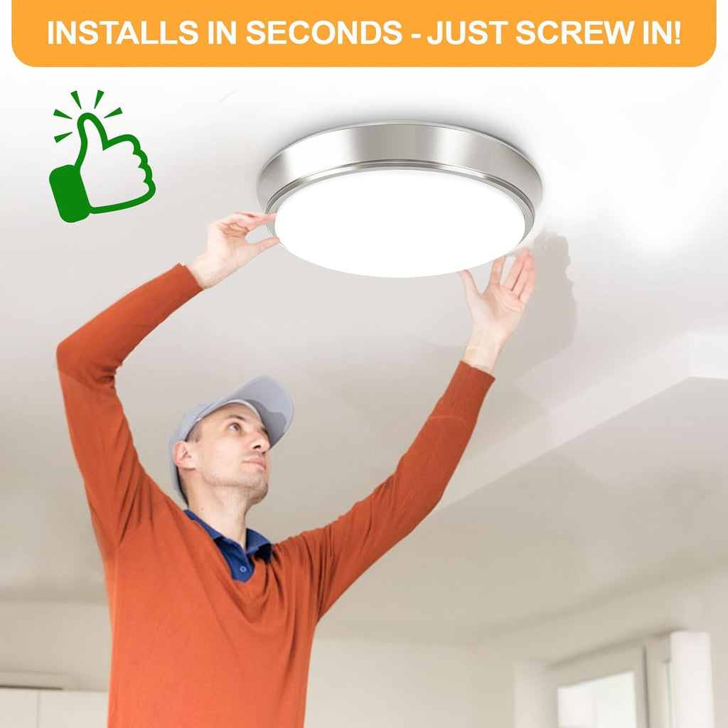 13 Inch 36W Dimmable Flush Mount LED Ceiling Lights, 5CCT (2700K-6500K) Adjustable & 4000LM Super Bright LED Ceiling