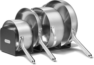 12-Piece Stainless Steel Cookware Set | 5-Ply Stainless Steel Pots and Pans Set, Fry, Sauce, Sauté Pan, Dutch Oven