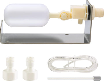 Water Fountain Auto Fill System, Water Leveler Float Valve Kit, 1/4 Tube with Adjustable Arm Fountains, Gardens, Ponds