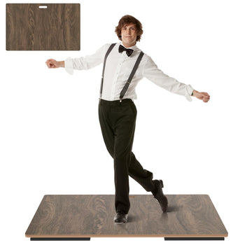 Tap Dance Floor, Tap Board for Tap Dancing, Portable Dance Floor, Cushioned Tap Board, 46.4 * 29.5inch Large Size