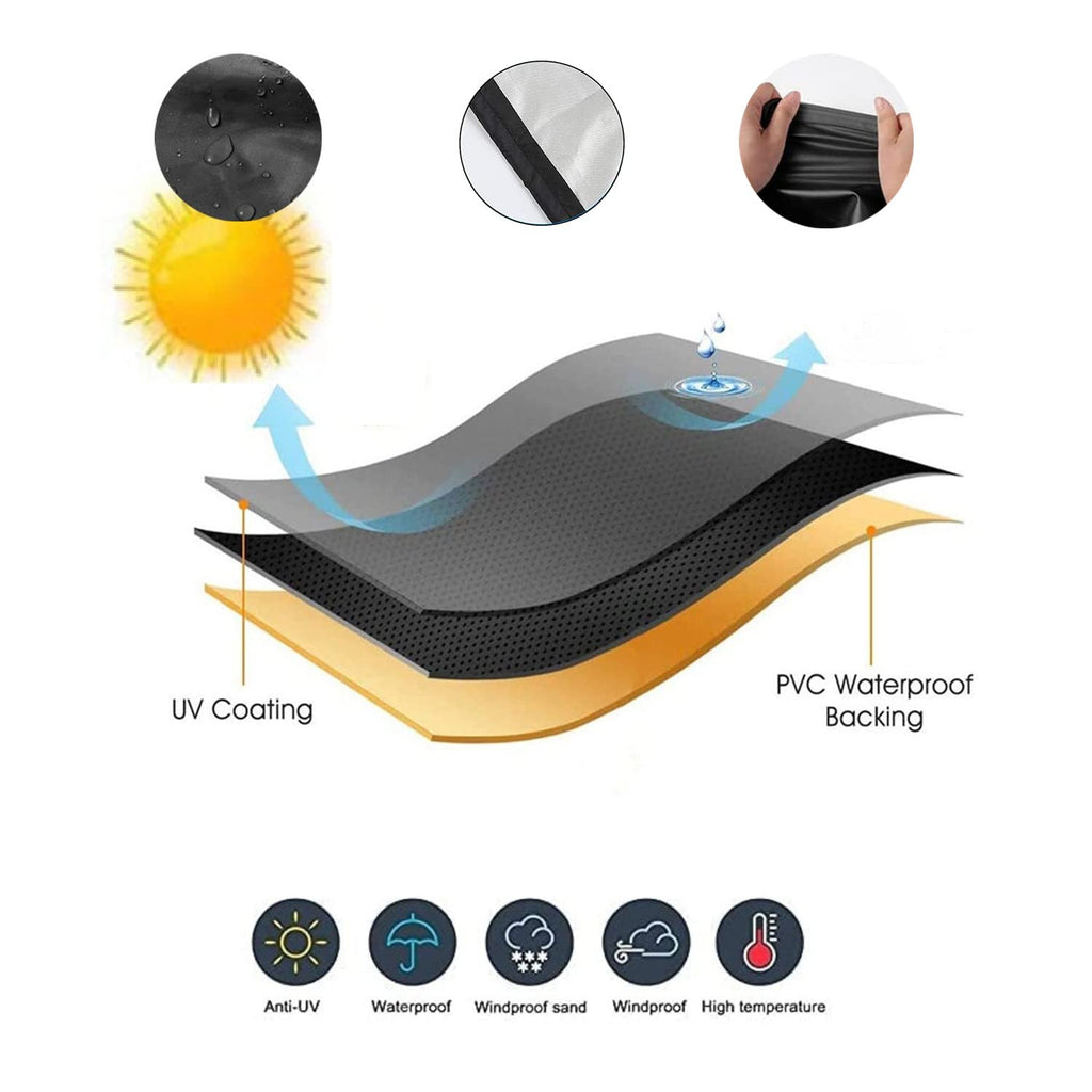 Patio, Outdoor Offset Banana Style Cover, Fits Cantilever Offset Umbrella, 420D Waterproof UV-resistant, 7- 9Ft