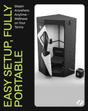 SmartSteam Kit Pro | Personal Steam Sauna for Home Use | Portable Sauna Tent with Chair