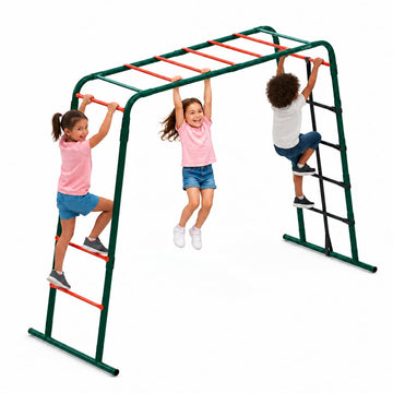 Metal Monkey Bars Climbing Frame, Playground Sets for Backyards, Gymnastics Equipment for Kids, Outdoor Playset