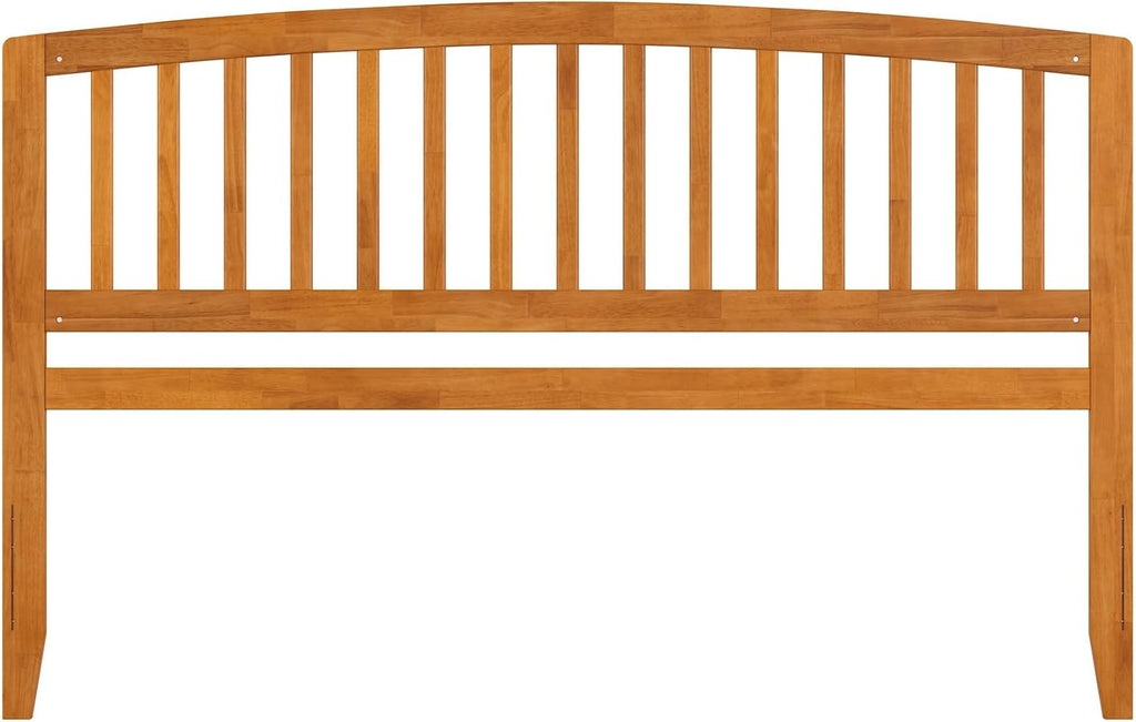 King Solid Wood Headboard, Light Toffee