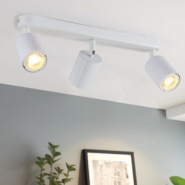 3 Way Track Lighting Kit Flexibly Rotatable Track Light Ceiling Kitchen LED Ceiling spot Light, Picture Wall