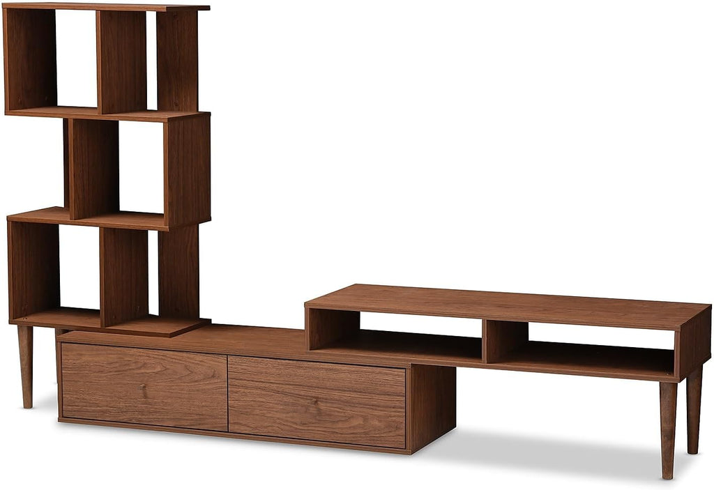 Mid-Century Retro Modern TV Stand Entertainment Center and Display Unit