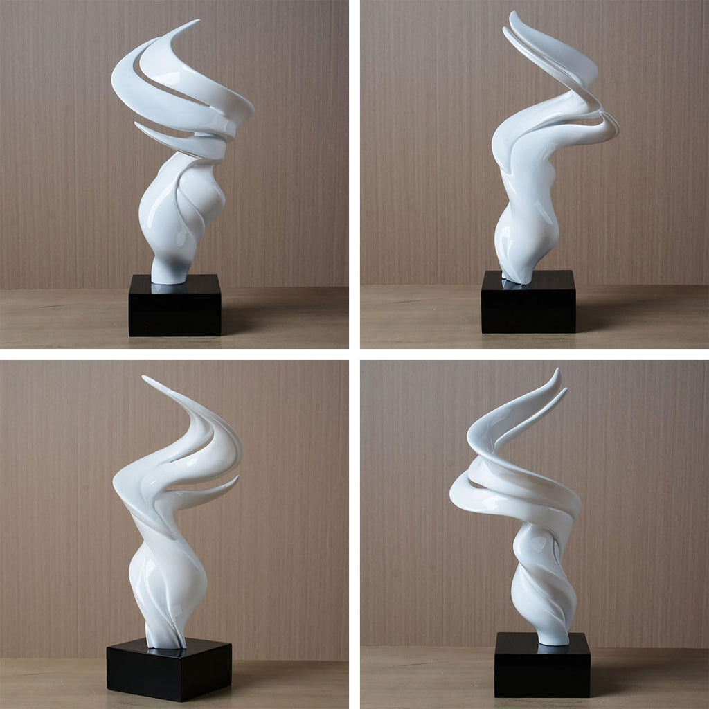 Modern Art Sculpture Abstract Statue Decor Table Centerpiece Ornament Home Figurine Gift Office Bedroom Polyresin