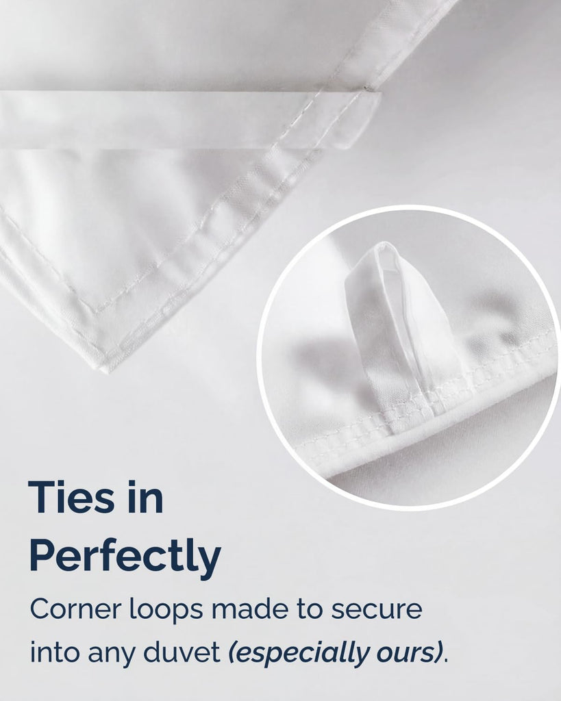 XL Comforter Set - White Bedding for All Seasons - 2 Piece Bed Set