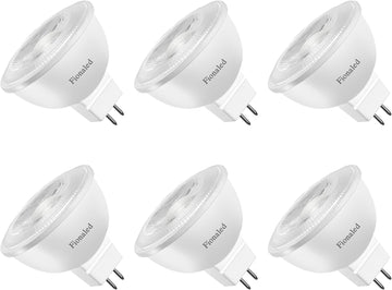 MR16 LED Bulbs, 50W Halogen Replacement, 2700K Warm White, Not Dimmable GU5.3 Bipin Base, 5W 12V Landscape Recessed