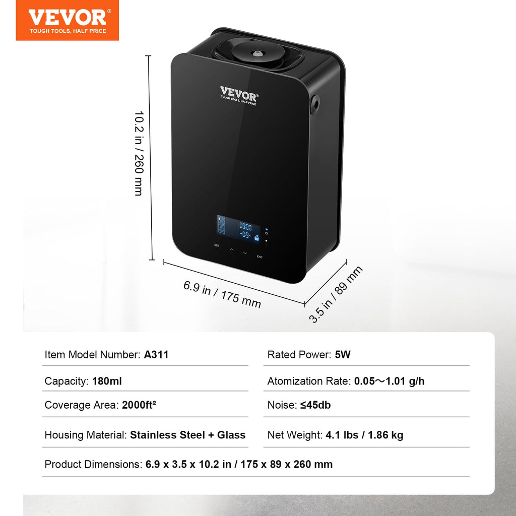 Upgrade HVAC Scent Diffuser, Smart Scent Air Machine, with Cold Air Technology, Waterless Essential Oil