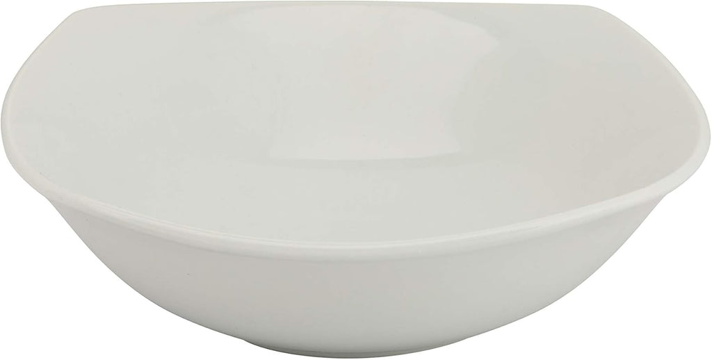 Simply Square 16 Piece Dinnerware Set, Porcelain, White