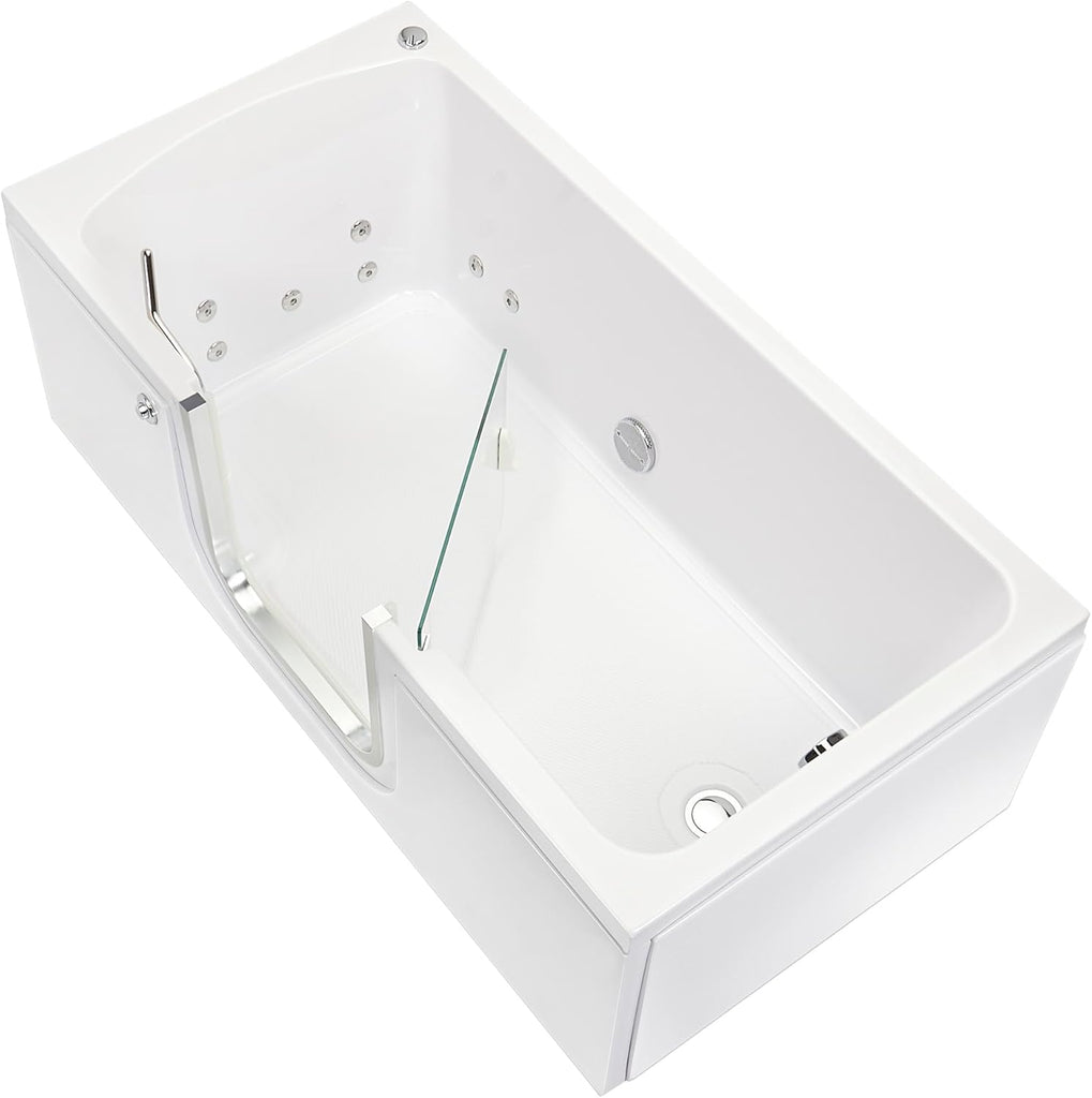 Ella Laydown 30x60 Hydro Massage Walk in Bathtub Right Drain