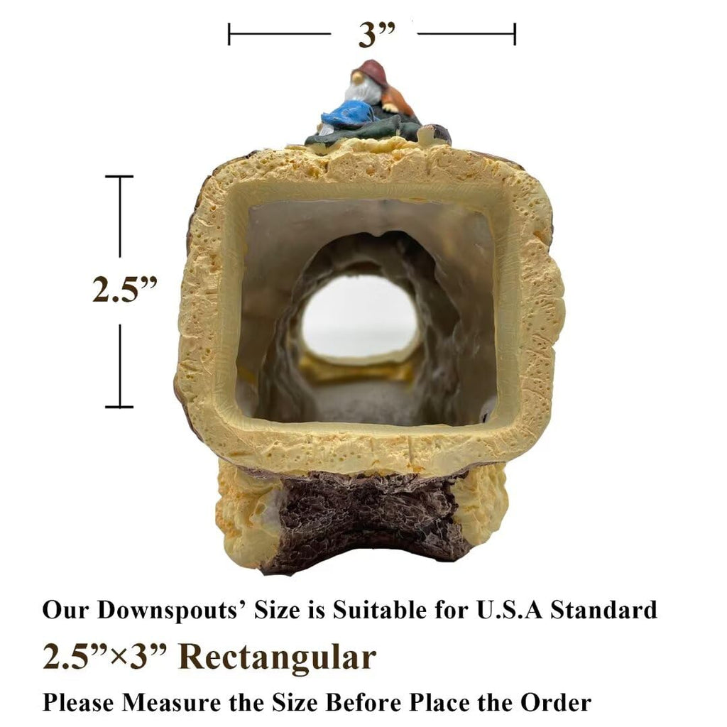 Bear Statue Decor, Bear Gutter Downspout Extension, Weather Resistant Resin, Outdoor Decorative