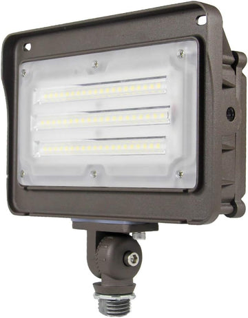 LED Flood Light Outdoor 50W, 6500LM (200W HPS/MH Equiv.) 5000K Daylight, Waterproof Knuckle Mount LED Outdoor Flood