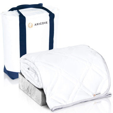 Cooling Weighted Blanket for Adults, 12 lbs, Full/Queen Size Weighted Blanket, 60x80 inches, Silky Soft Bamboo