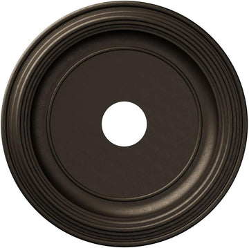 19"OD x 3 1/2"ID x 1 1/2"P Traditional Thermoformed PVC Ceiling Medallion (Fits Canopies up to 11 1/