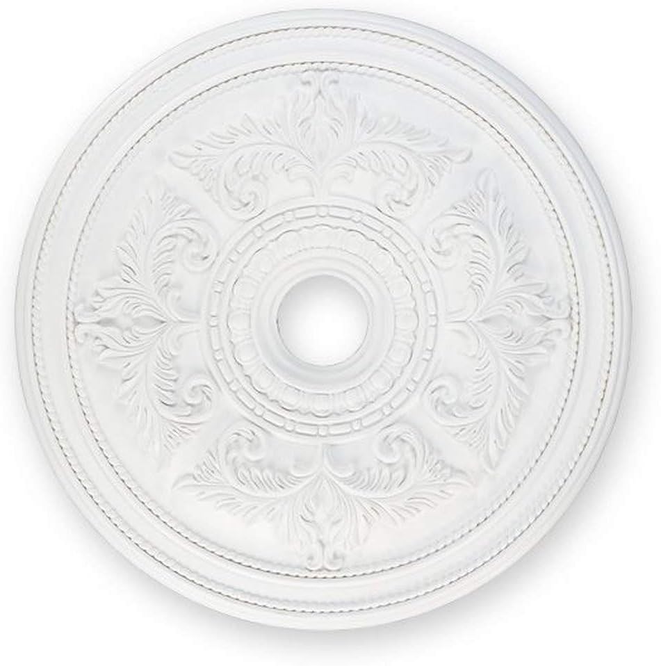 Ceiling Medallion, White, 0.1 x 0.1 x 1.5