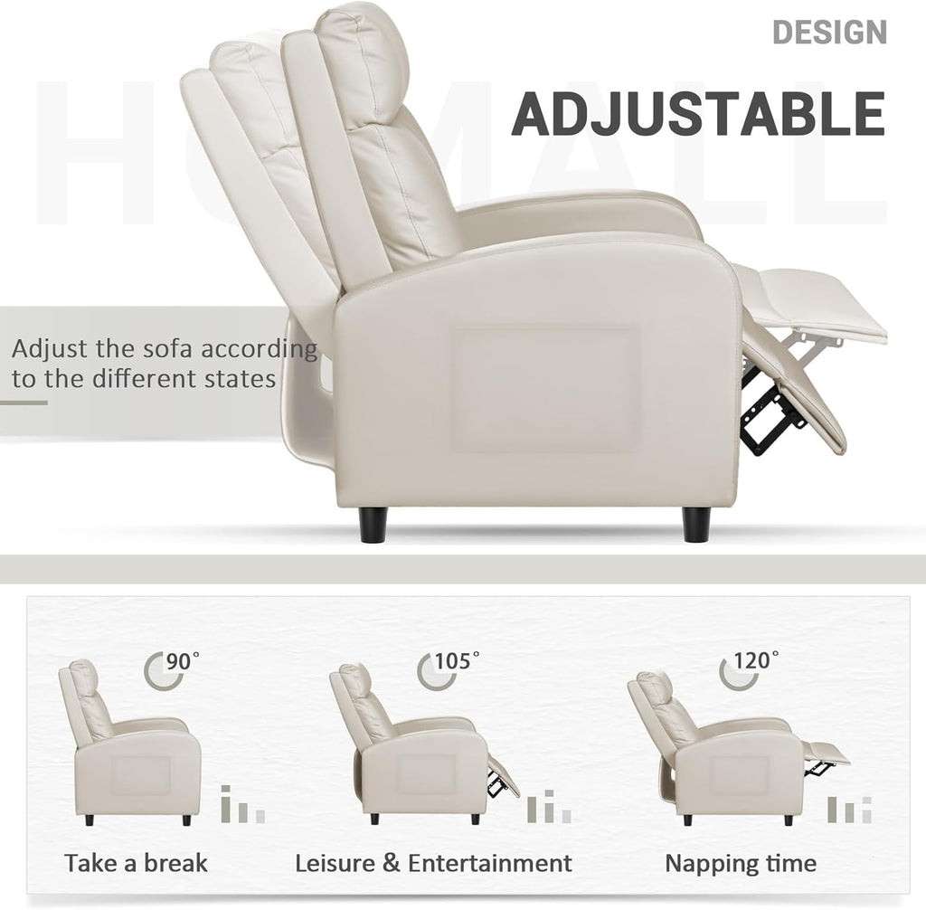 Recliner Chair, Recliner Sofa for Adults, Recliners Home Theater Seating with Lumbar Support