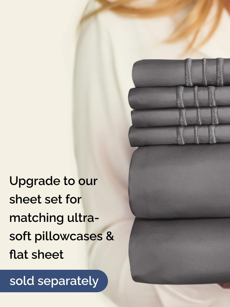 CGK Extra Deep Queen Single Fitted Sheet Only - Dark Grey