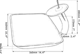 Tempered Glass Vessel Sink with Waterfall Faucet and Drain Combo 22 Inch Silver Rectangular Glass Bathroom Vessel