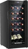 18 Bottle Wine Fridge, Freestanding Compressor Wine Cooler Refrigerator