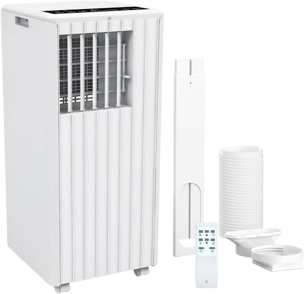 8000 BTU Portable Air Conditioner - 3 in-1 Cooling, Dehumidifier & Fan with Quiet Operation, Sleep Mode