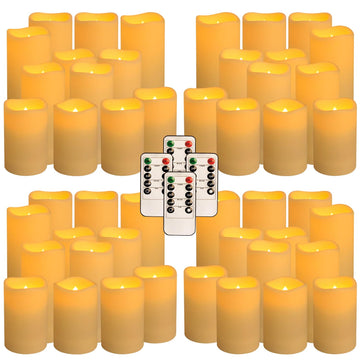 48-Pack LED Flameless Candles with Remote Control - Perfect, Parties, and Special Occasions - Create a Magical