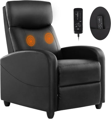 Massage Recliner Chair for Adults, Adjustable Home Theater Seating with Lumbar Support for Living Room