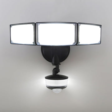 74W 8000 Lumen Motion Sensor Outdoor Lights, 5000K Daylight, IP65 Waterproof Flood Lights Outdoor with Night Light