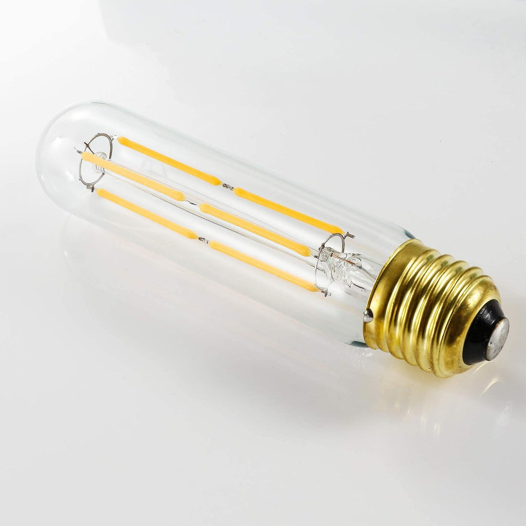 T10 Led Bulb,Dimmable 6W Led Tubular Bulbs, Soft White 3000K, 60 Watt Incandescent Bulb Equivalent, 3000K Soft White (3 Pack)