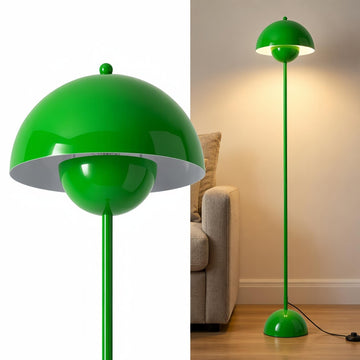 Mid-Century Modern Floor Lamp, ETL Listed, Apple Green