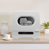 Portable Countertop Dishwasher, 1200W Mini Dishwasher with 12 Water Outlets and 360° Spraying Cleaning