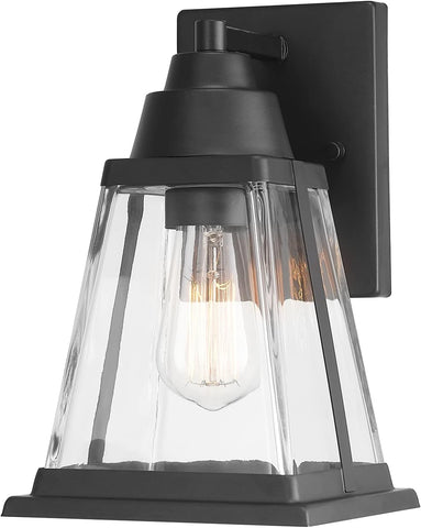 Electric 44697 Merle 1-Light Outdoor Wall Sconce, Bronze, Clear Glass Shade, Brown, Bulb Not Included A123-B09D518399