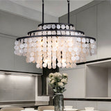 6-Light Dimmable Tiered Chandelier