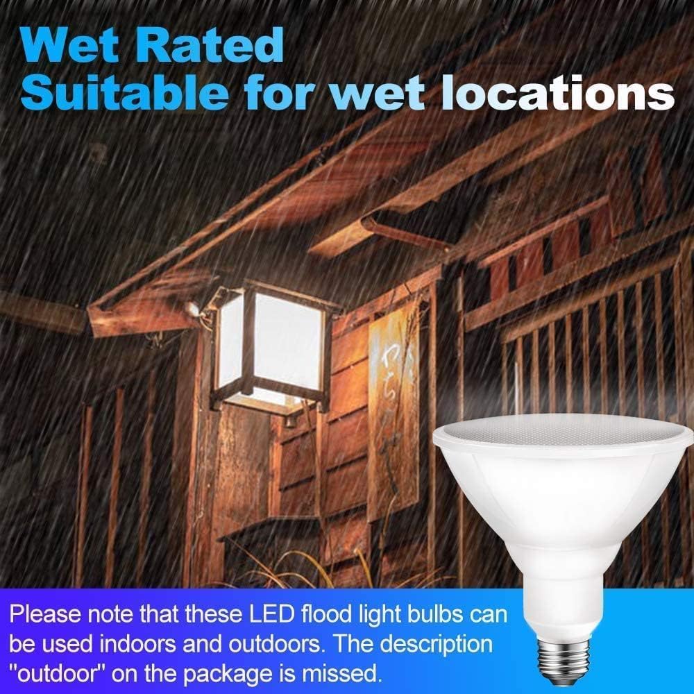 Energetic PAR38 Outdoor LED Flood Light Bulb, 5000K Daylight, 90 Watt Equivalent, Wet Rated, 900LM, E26 Base