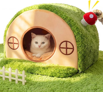Cat Bed for Indoor Cats - Cute Cat Bed Cave