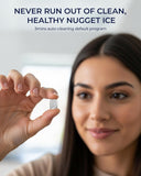 Nugget Ice Maker Countertop, Max 40lbs/Day, Auto-Cleaning, 2Qt Reservoir, Compact Sonic Ice Maker with 2.5lbs Basket